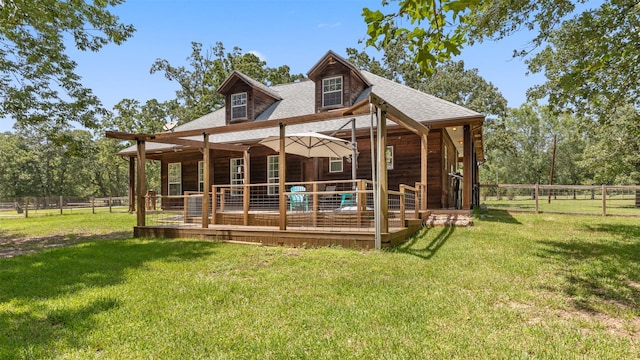 27938 Deer Run St, Montgomery, TX 77356 - view of front of home with roof with shingles and a fenced backyard