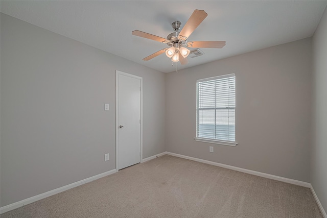 1101 Saulnier St, Houston, TX 77019 - unfurnished room featuring a ceiling fan and light colored carpet