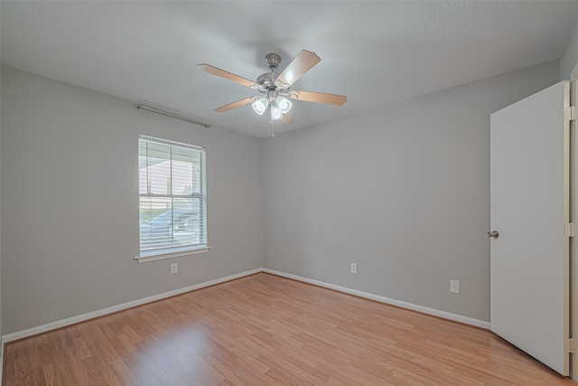 1101 Saulnier St, Houston, TX 77019 - unfurnished room featuring light wood-type flooring and ceiling fan