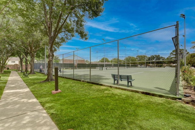 14436 Misty Meadow Ln, Houston, TX 77079 - view of tennis court