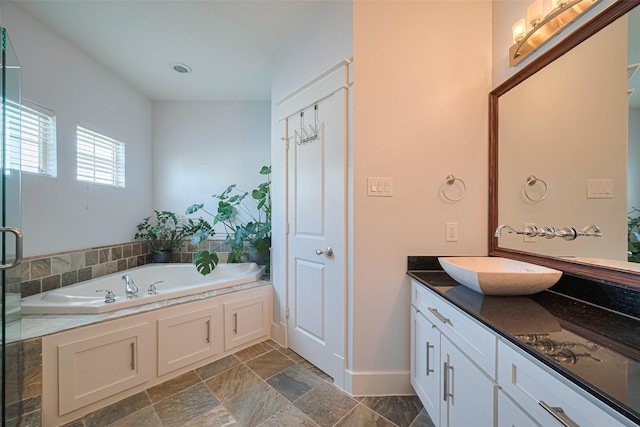 5307 Nett St Unit C, Houston, TX 77007 - bathroom featuring vanity and a garden tub