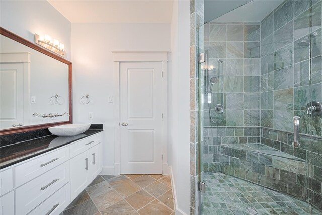 5307 Nett St Unit C, Houston, TX 77007 - full bathroom with vanity and a shower stall