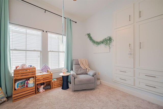 5307 Nett St Unit C, Houston, TX 77007 - living area featuring carpet floors and baseboards