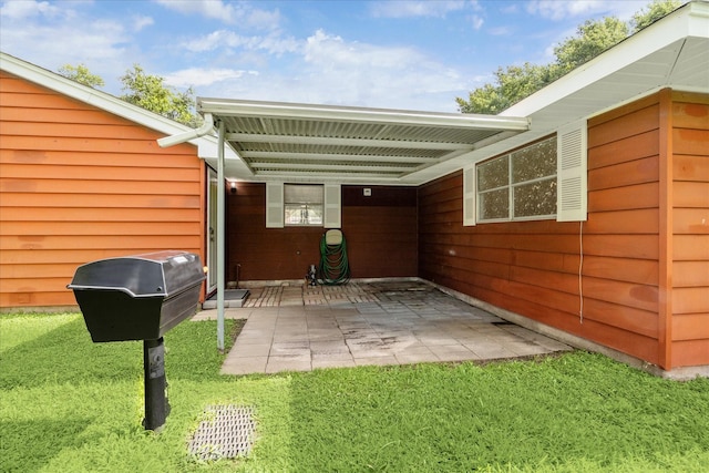 3006 Hartwick Rd, Houston, TX 77093 - rear view of property with a yard and a patio