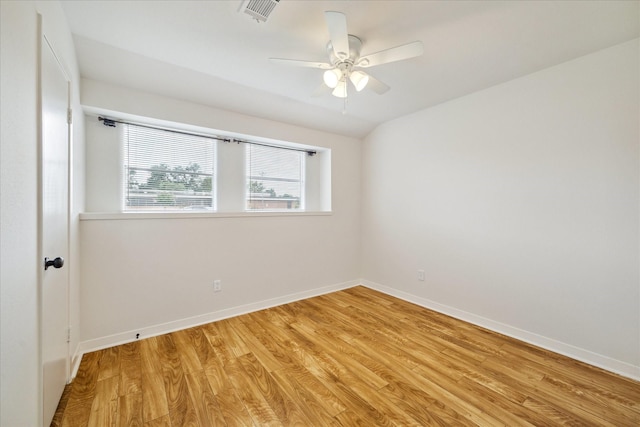3006 Hartwick Rd, Houston, TX 77093 - empty room featuring light wood finished floors and a ceiling fan