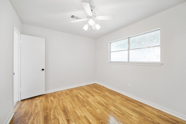 3006 Hartwick Rd, Houston, TX 77093 - spare room featuring light wood-style flooring and ceiling fan
