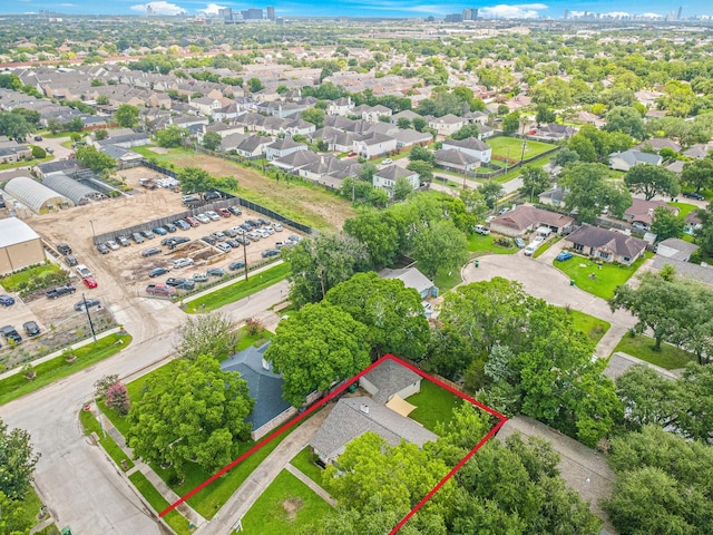 11826 Bandlon Dr, Houston, TX 77072 - aerial overview of property's location featuring property boundaries highlighted