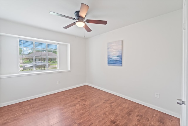 11826 Bandlon Dr, Houston, TX 77072 - empty room with wood finished floors and ceiling fan