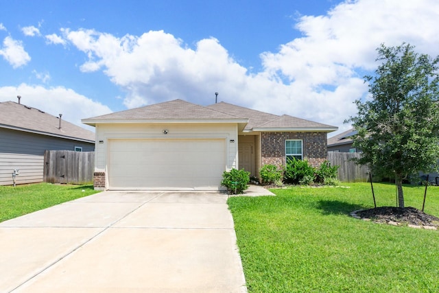 4430 Misty Woods Trl, Richmond, TX 77469 - ranch-style home with brick siding, a garage, and driveway