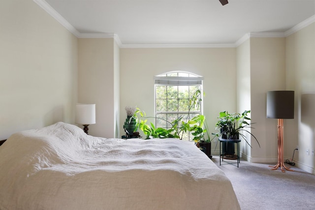 9103 Creekstone Lake Dr, Houston, TX 77054 - carpeted bedroom with baseboards and crown molding