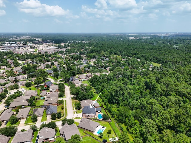 9227 Forest Creek Dr, Tomball, TX 77375 - aerial perspective of suburban area with a forest