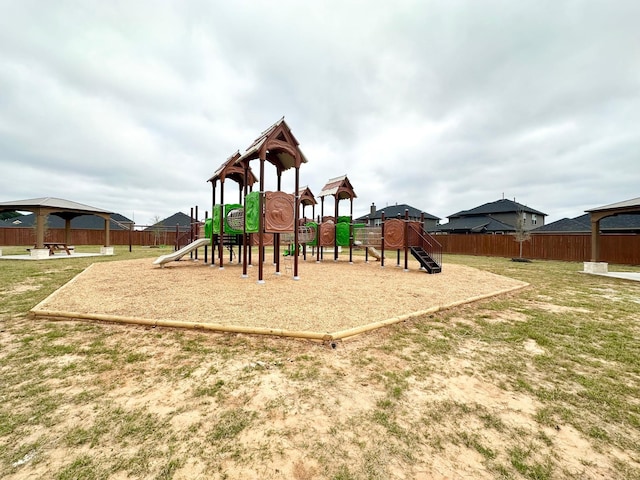 526 Emerald Thicket Ln, Huffman, TX 77336 - community playground featuring a gazebo
