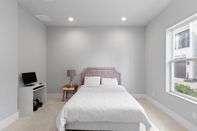 1617 Wheeler St Unit C, Houston, TX 77004 - bedroom featuring light colored carpet and recessed lighting