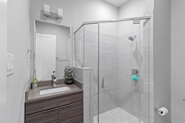 1617 Wheeler St Unit C, Houston, TX 77004 - bathroom with vanity and a stall shower