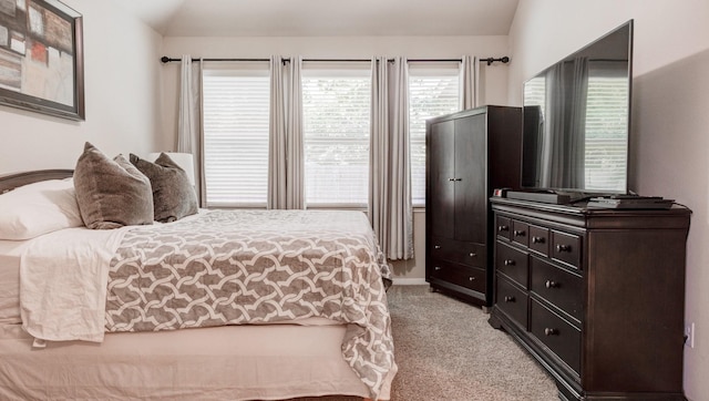 4407 Crosley Field Dr, Spring, TX 77389 - bedroom featuring light colored carpet and lofted ceiling