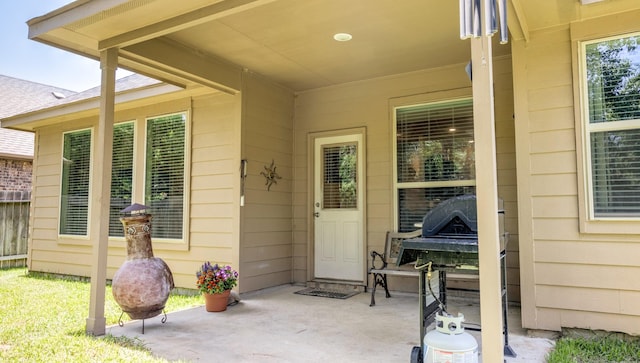 4407 Crosley Field Dr, Spring, TX 77389 - property entrance featuring a patio