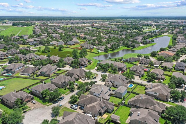 4314 Walden Terrace Ln, Humble, TX 77396 - aerial view of property's location with a nearby body of water and nearby suburban area