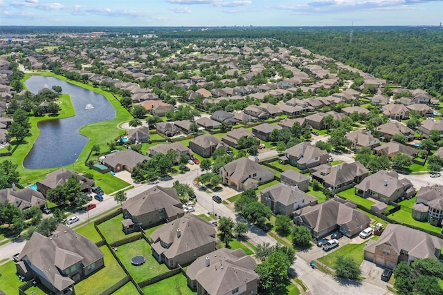 4314 Walden Terrace Ln, Humble, TX 77396 - aerial perspective of suburban area with a nearby body of water