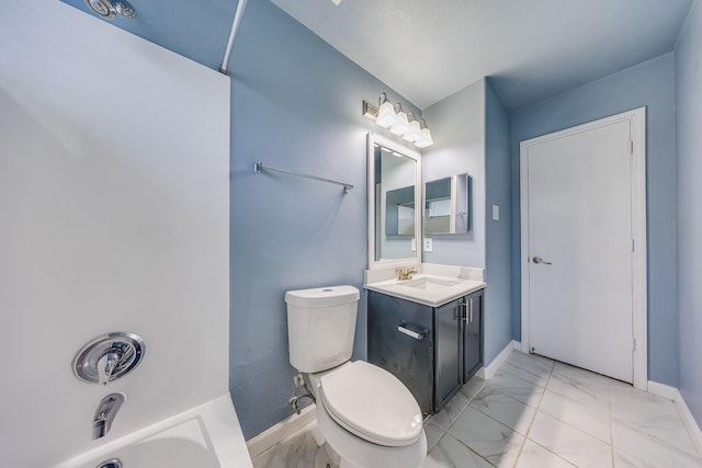 12511 Garden Gale Ln, Houston, TX 77044 - full bathroom featuring vanity and marble look tiles