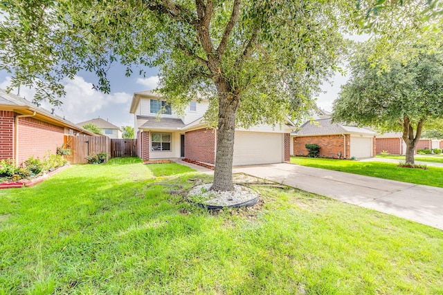 12511 Garden Gale Ln, Houston, TX 77044 - view of front of home with driveway and brick siding