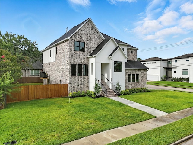 4951 Glenmeadow Dr, Houston, TX 77096 - view of front of home featuring stone siding and stucco siding