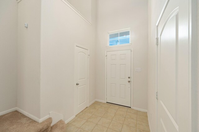7726 Granite Terrace Ln, Houston, TX 77083 - entrance foyer with a high ceiling and light tile patterned floors