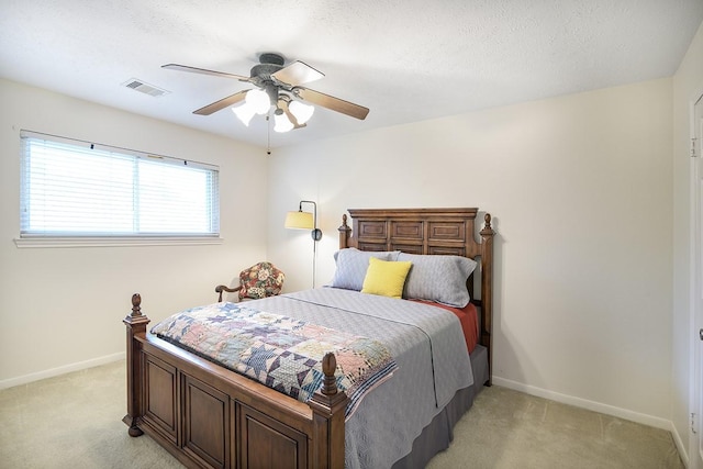 22419 Kent Falls Dr, Katy, TX 77450 - bedroom with light colored carpet and a ceiling fan