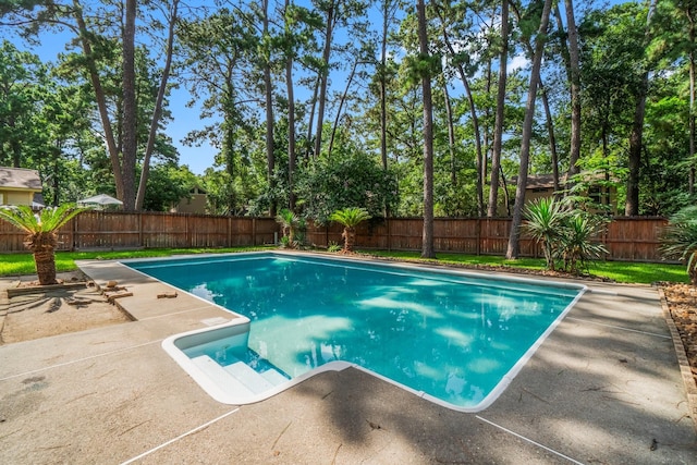 6 Fairmeade Bend Dr, The Woodlands, TX 77381 - view of pool with a patio area and a fenced backyard