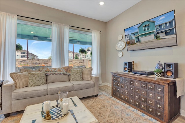 2507 Bay Breeze Dr, Kemah, TX 77565 - living room featuring wood finished floors