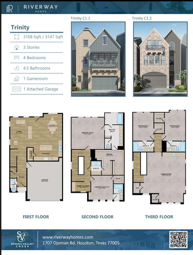 8707 Padua Ln, Houston, TX 77055 - view of home floor plan