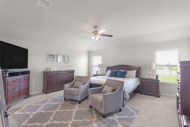 18519 Orono Ridge Trl, Richmond, TX 77407 - bedroom featuring light colored carpet and ceiling fan