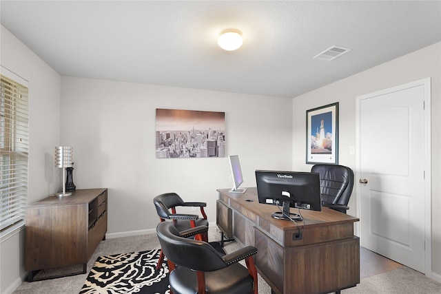 18519 Orono Ridge Trl, Richmond, TX 77407 - home office featuring light colored carpet and healthy amount of natural light