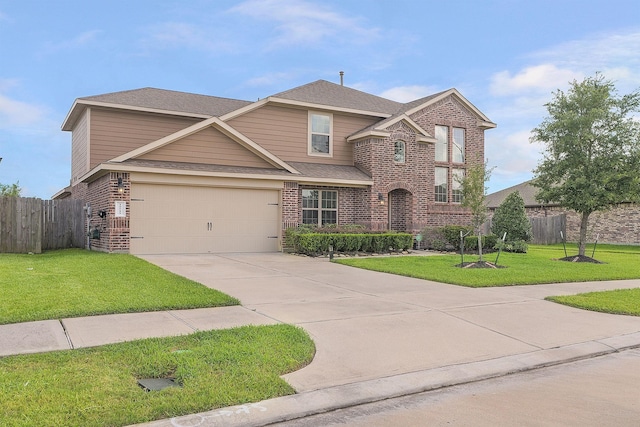 18519 Orono Ridge Trl, Richmond, TX 77407 - traditional-style home featuring brick siding, driveway, and roof with shingles