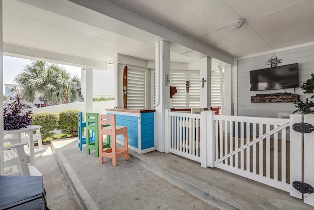 4216 Karankawa Way, Jamaica Beach, TX 77554 - view of porch