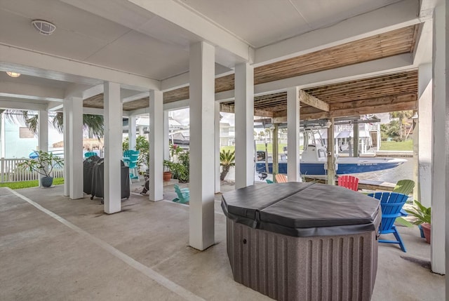 4216 Karankawa Way, Jamaica Beach, TX 77554 - view of patio with grilling area