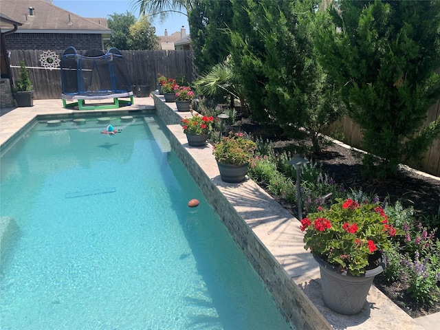 8927 Alcina Dr, Tomball, TX 77375 - view of swimming pool featuring a fenced backyard