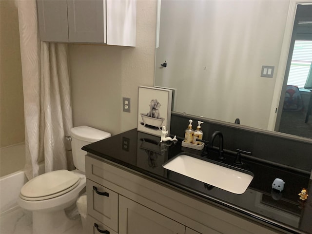 8927 Alcina Dr, Tomball, TX 77375 - bathroom with vanity and shower / tub combo