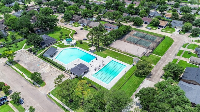 10415 Towne Oak Ln, Sugar Land, TX 77498 - drone / aerial view of a pool