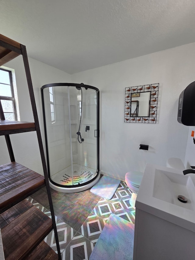 714 Caisson St, Surfside Beach, TX 77541 - bathroom featuring a shower stall and vanity