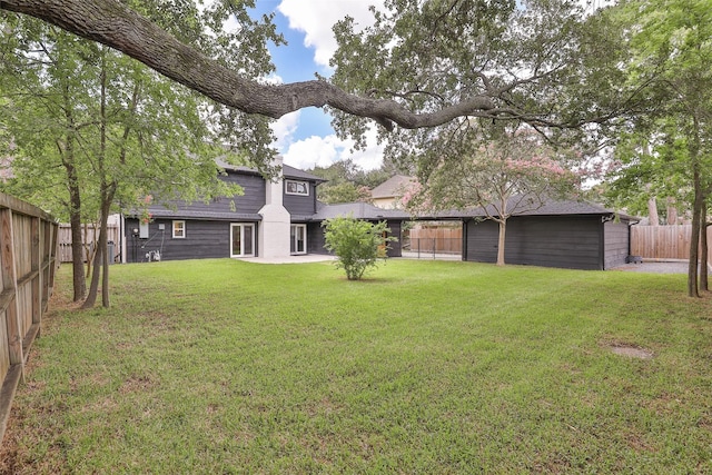 1711 Mossy Stone Dr, Houston, TX 77077 - fenced backyard featuring a patio area