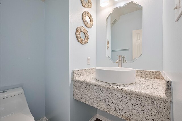3402 Santa Catalina Ct, Katy, TX 77450 - bathroom featuring toilet and vanity