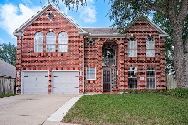 3402 Santa Catalina Ct, Katy, TX 77450 - view of front of house featuring brick siding, concrete driveway, an attached garage, and roof with shingles