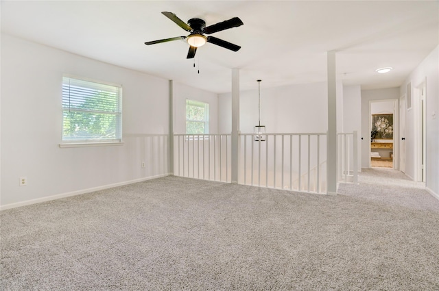 2510 Trailside Ct, Sugar Land, TX 77479 - empty room featuring ceiling fan and carpet flooring