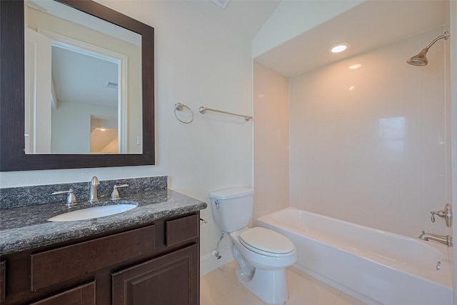 1035 E 28th St, Houston, TX 77009 - full bath with vanity, shower / bathtub combination, and tile patterned flooring