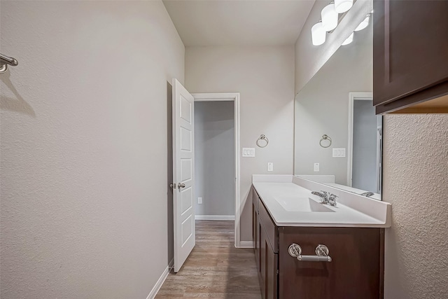 2127 Port Jackson, Texas City, TX 77568 - bathroom featuring wood finished floors and vanity