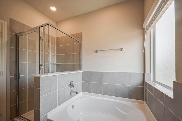 2127 Port Jackson, Texas City, TX 77568 - full bathroom with a bath and a stall shower