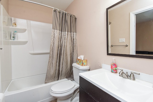 7719 Apache Plume Dr, Houston, TX 77071 - bathroom with vanity and shower / bathtub combination with curtain