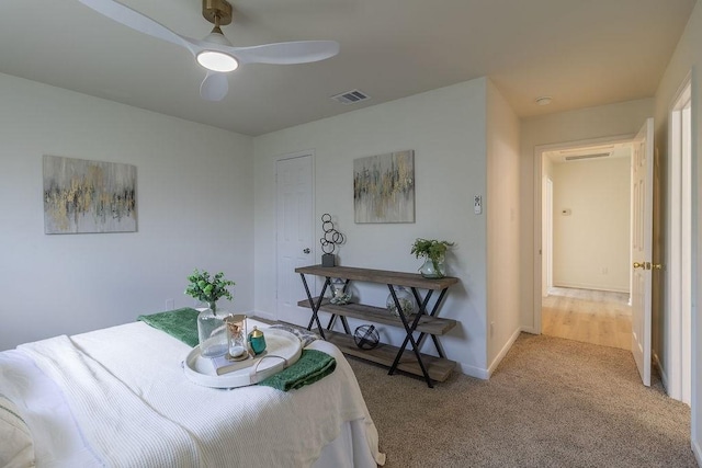 4310 Peppermint Hill Ln, Richmond, TX 77469 - bedroom with carpet and a ceiling fan