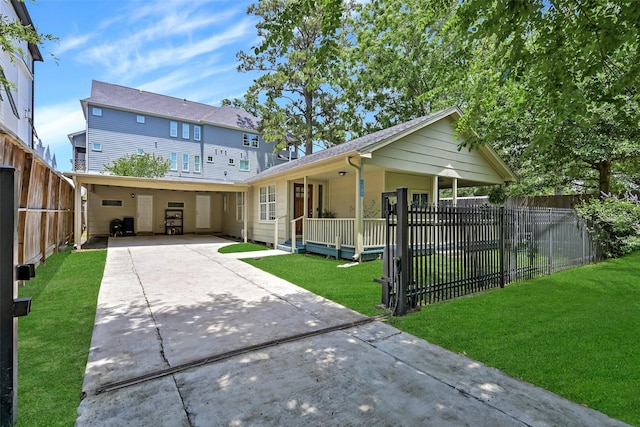 1731 W 22nd St, Houston, TX 77008 - view of front of house with driveway and a porch