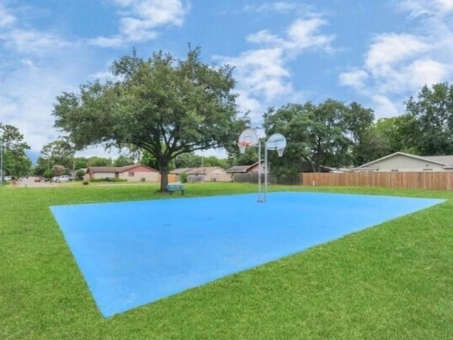 4803 Beechaven St, Houston, TX 77053 - view of basketball court featuring basketball hoop
